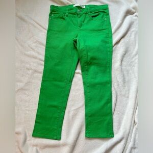 Joe Fresh Slim Grass Green Women’s Jeans Sz. 6